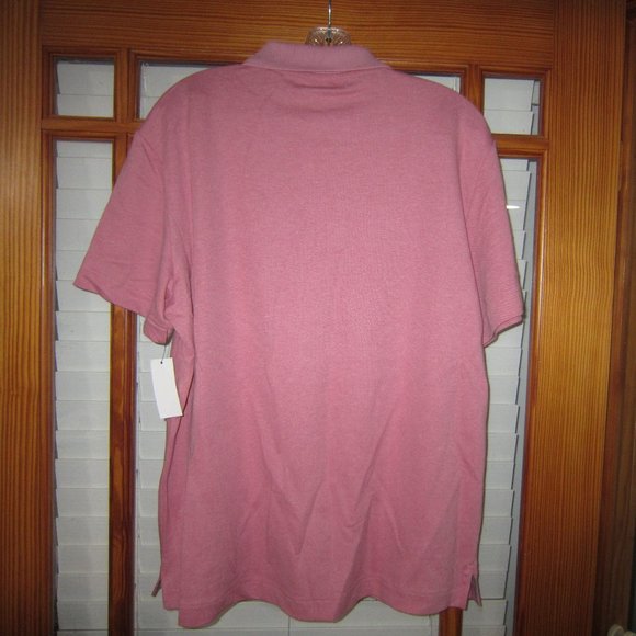 Van Heusen Polo Shirt Men's Regular Fit Stain Shield NEW Red - Picture 4 of 5